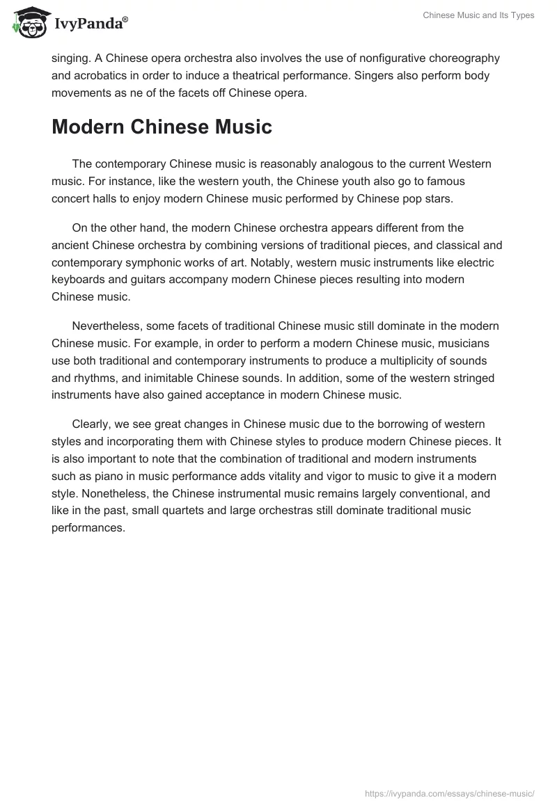 Chinese Music and Its Types. Page 3
