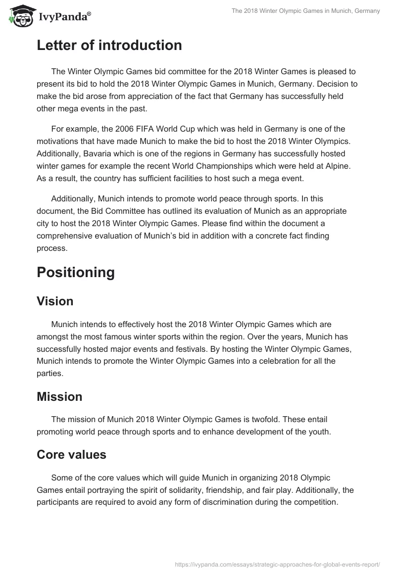 The 2018 Winter Olympic Games in Munich, Germany. Page 2