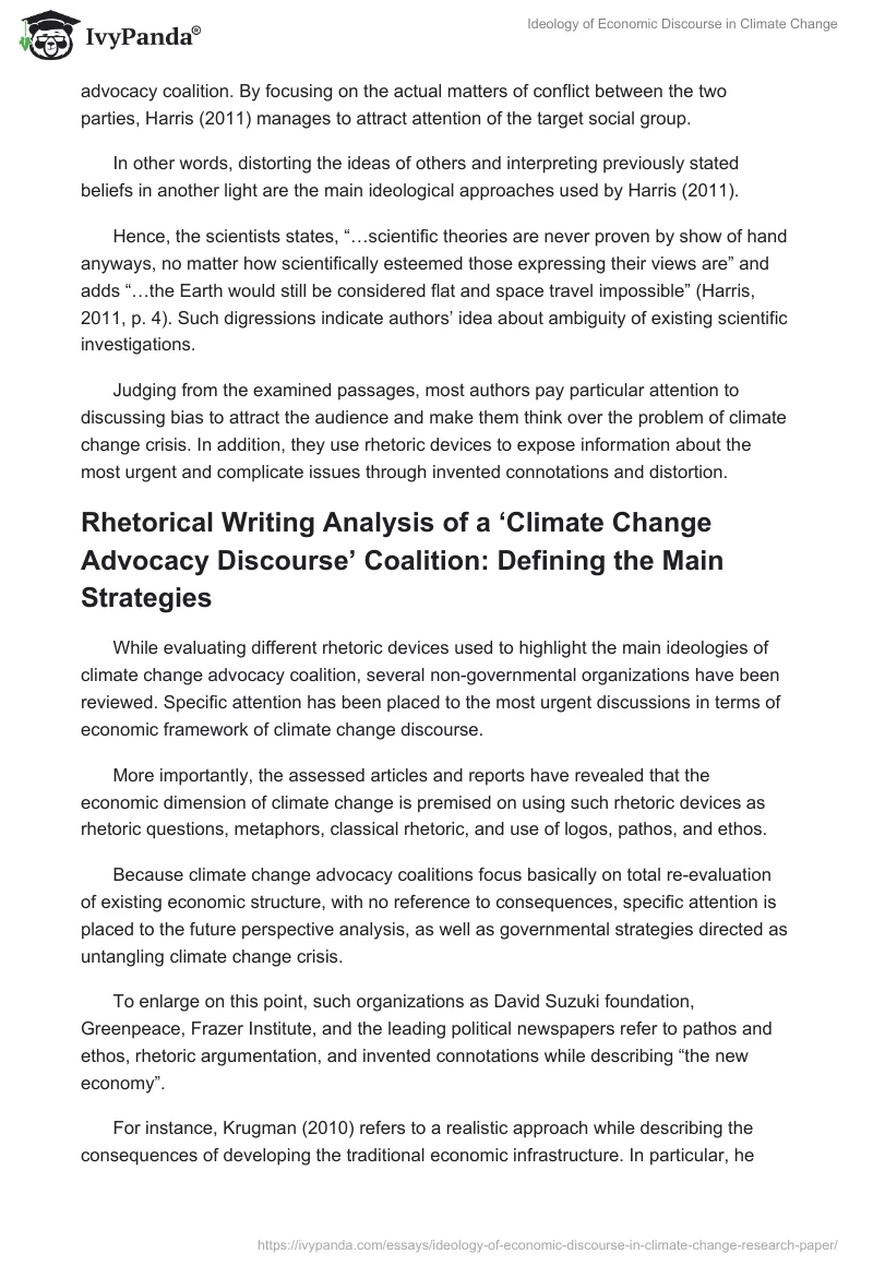 Ideology of Economic Discourse in Climate Change. Page 3