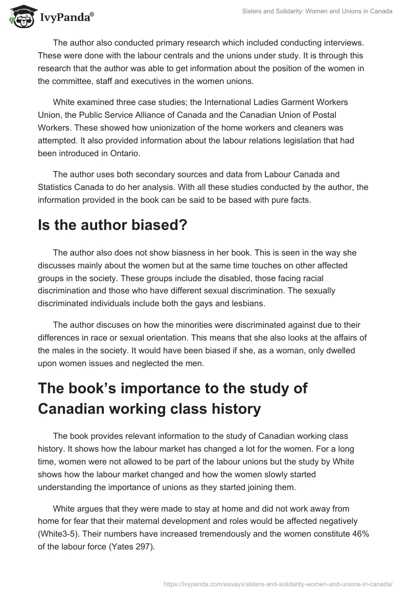 Sisters and Solidarity: Women and Unions in Canada. Page 3