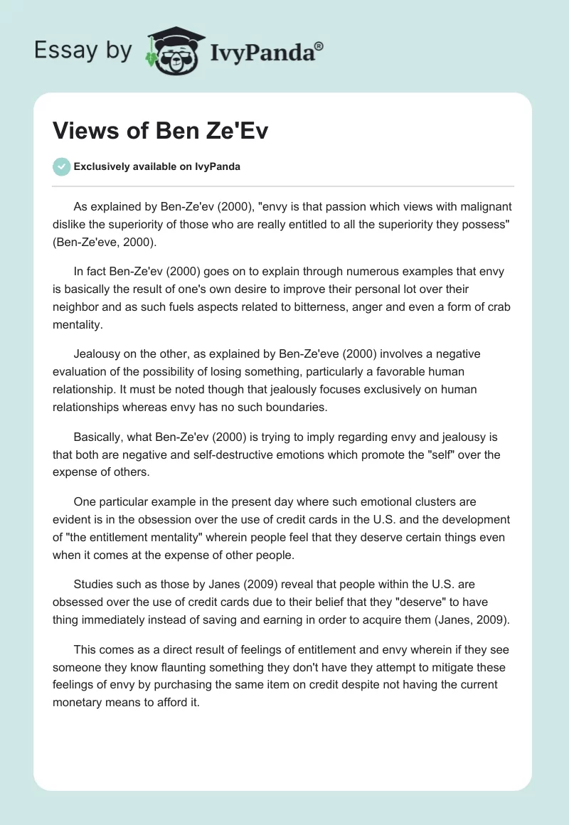 Views of Ben Ze'Ev. Page 1