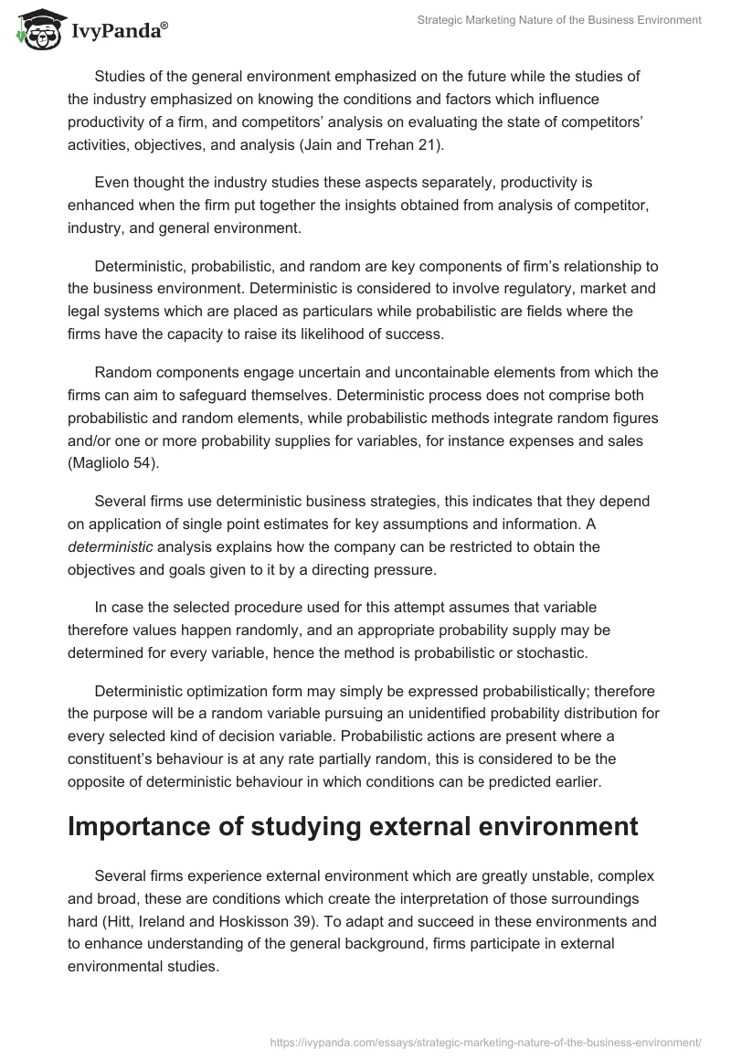 Strategic Marketing Nature of the Business Environment. Page 2