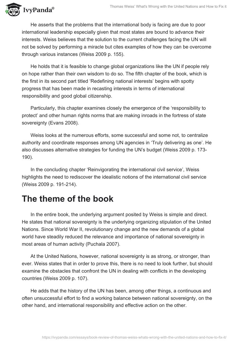 Thomas Weiss’ What's Wrong with the United Nations and How to Fix It. Page 2