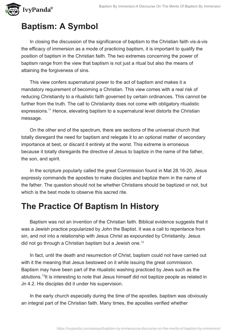 Baptism By Immersion:A Discourse On The Merits Of Baptism By Immersion. Page 4