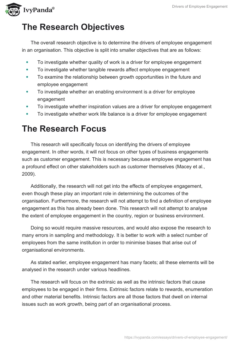 Drivers of Employee Engagement. Page 2