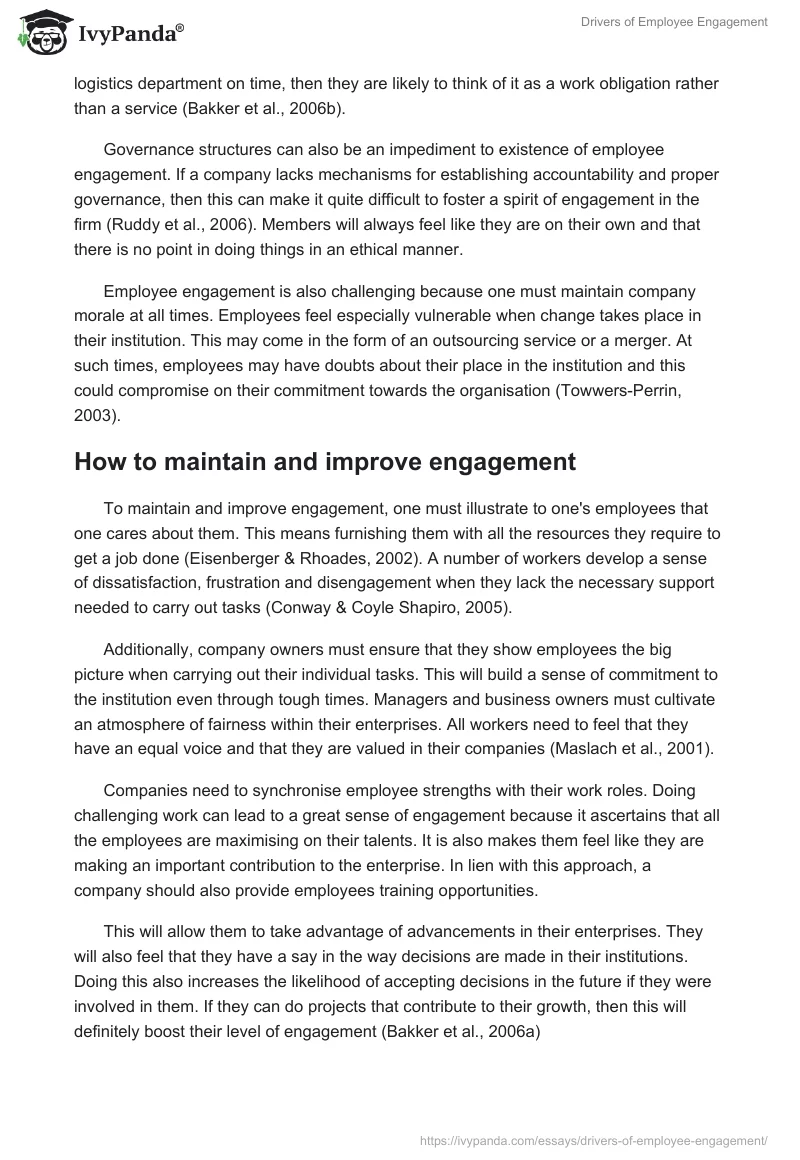 Drivers of Employee Engagement. Page 5