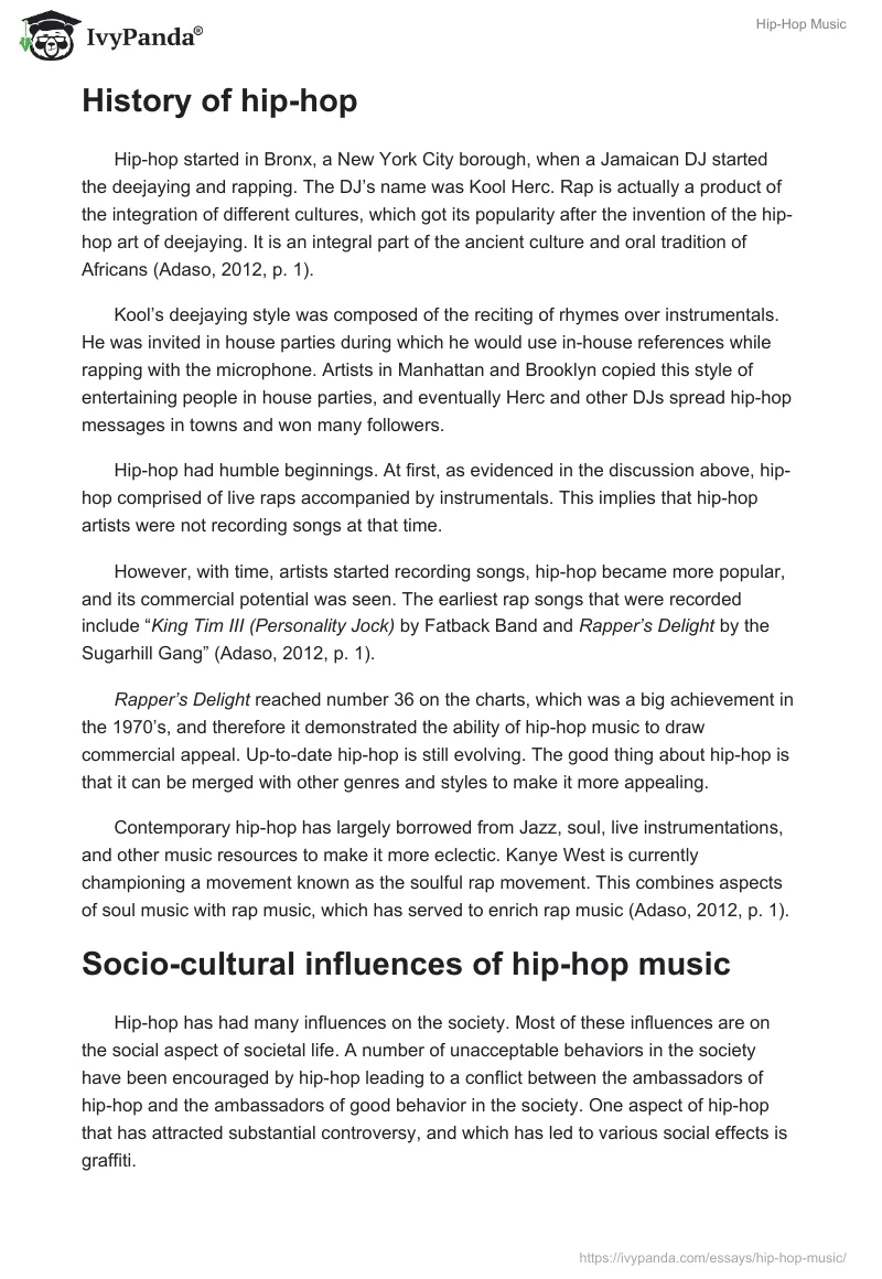 Hip-Hop Music. Page 2