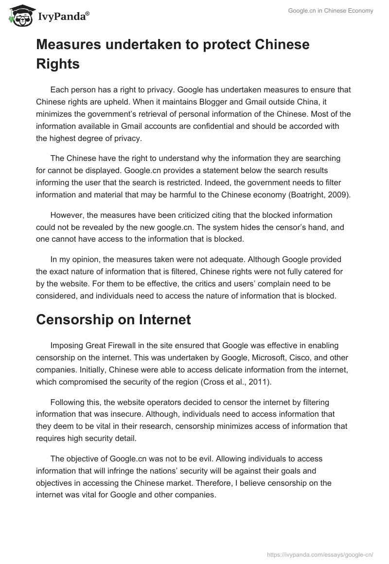 Google.cn in Chinese Economy. Page 2