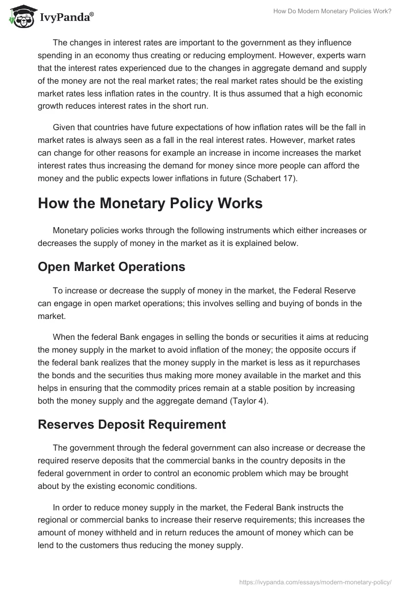 How Do Modern Monetary Policies Work?. Page 3