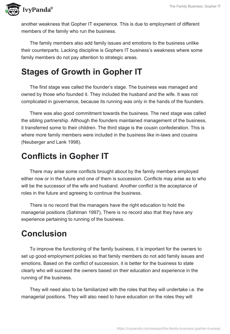 The Family Business: Gopher IT. Page 3