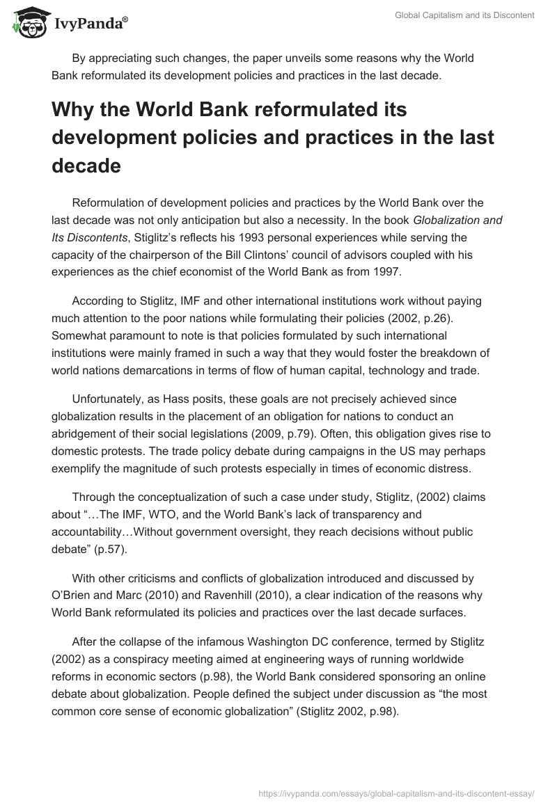 Global Capitalism and Its Discontent. Page 2