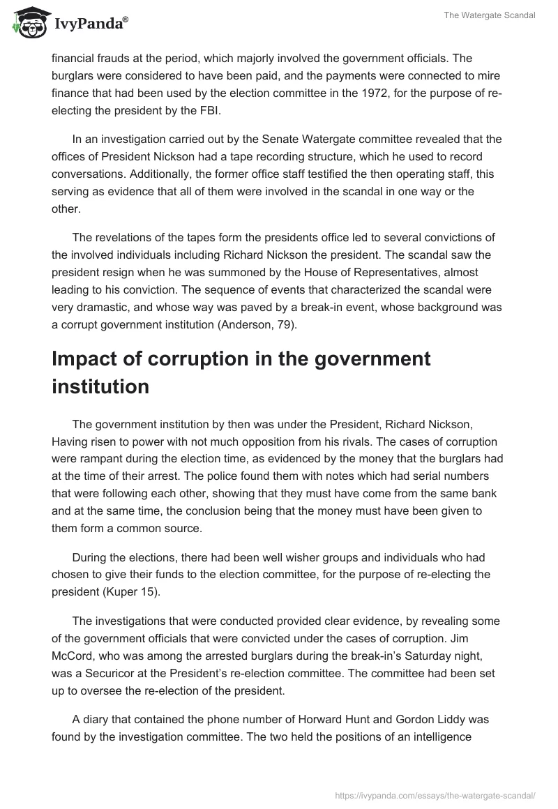 The Watergate Scandal. Page 2