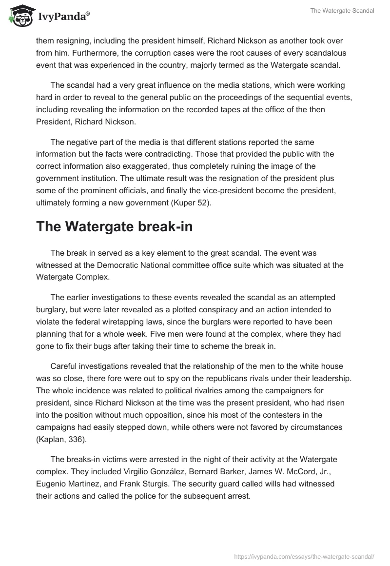 The Watergate Scandal. Page 4
