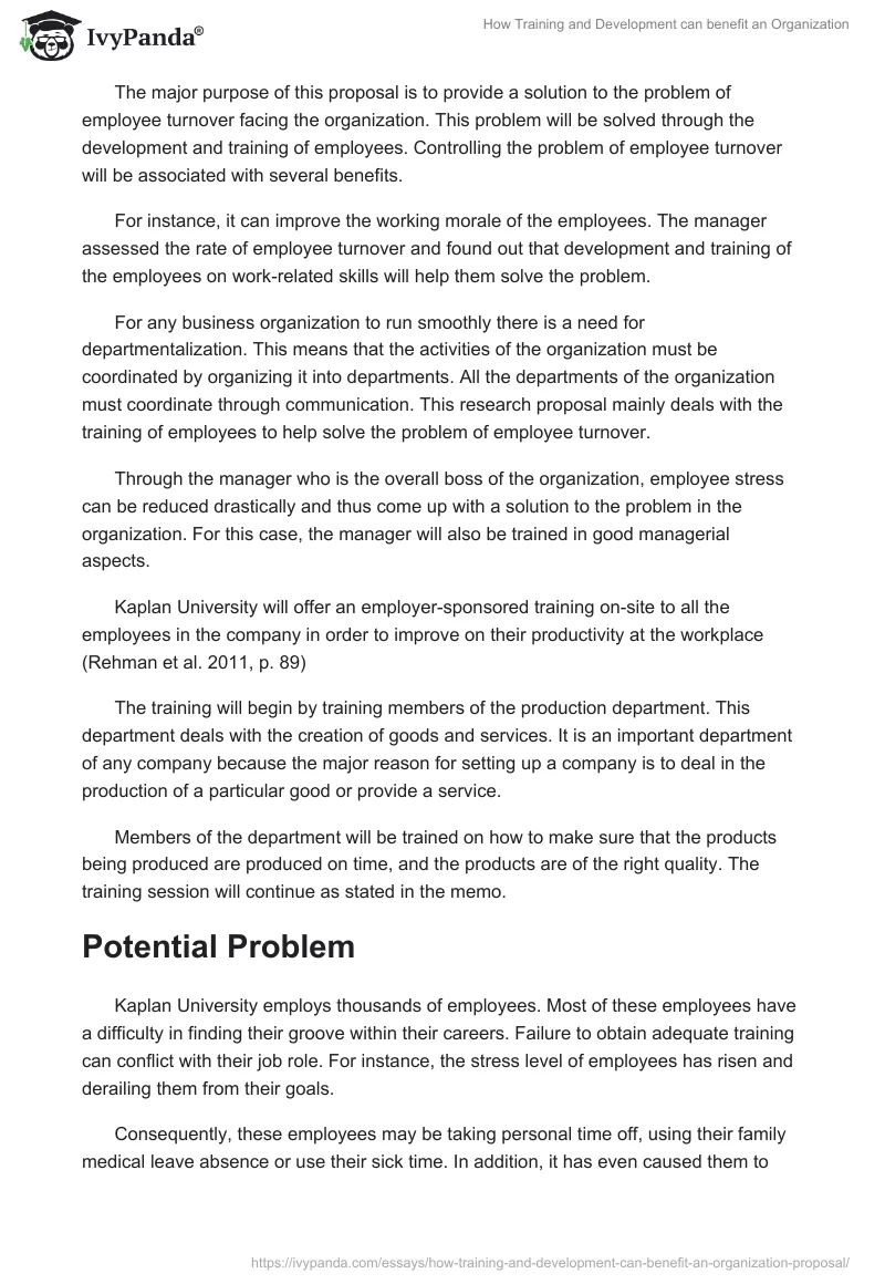 How Training and Development can benefit an Organization. Page 2