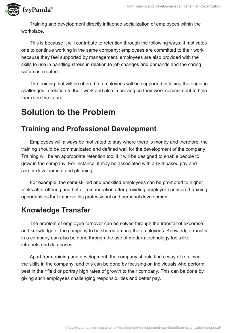 How Training and Development can benefit an Organization. Page 4