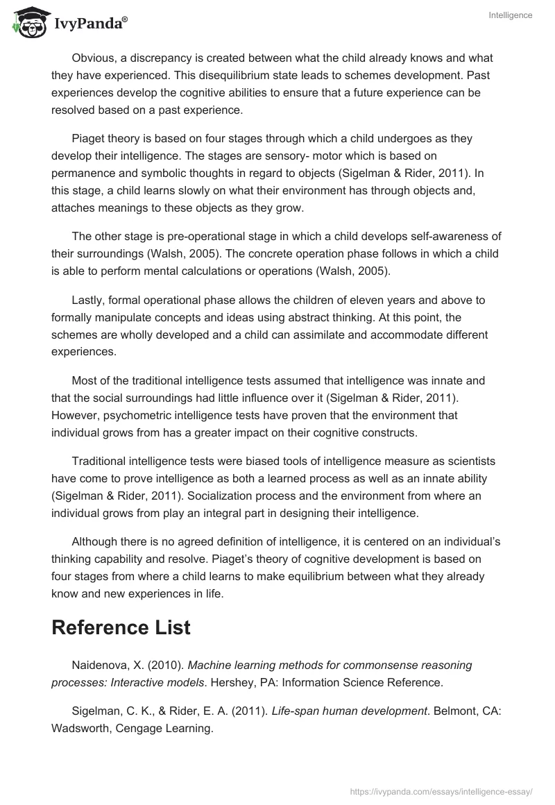 Intelligence. Page 2
