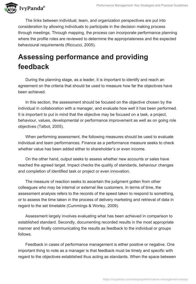 Performance Management: Key Strategies and Practical Guidelines. Page 4