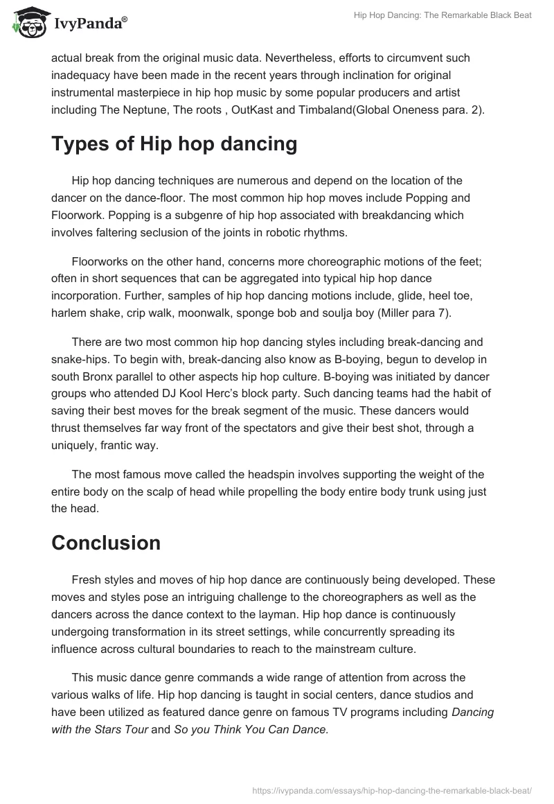 Hip Hop Dancing: The Remarkable Black Beat. Page 4