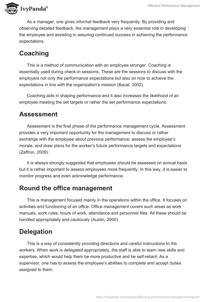 Effective Performance Management. Page 5