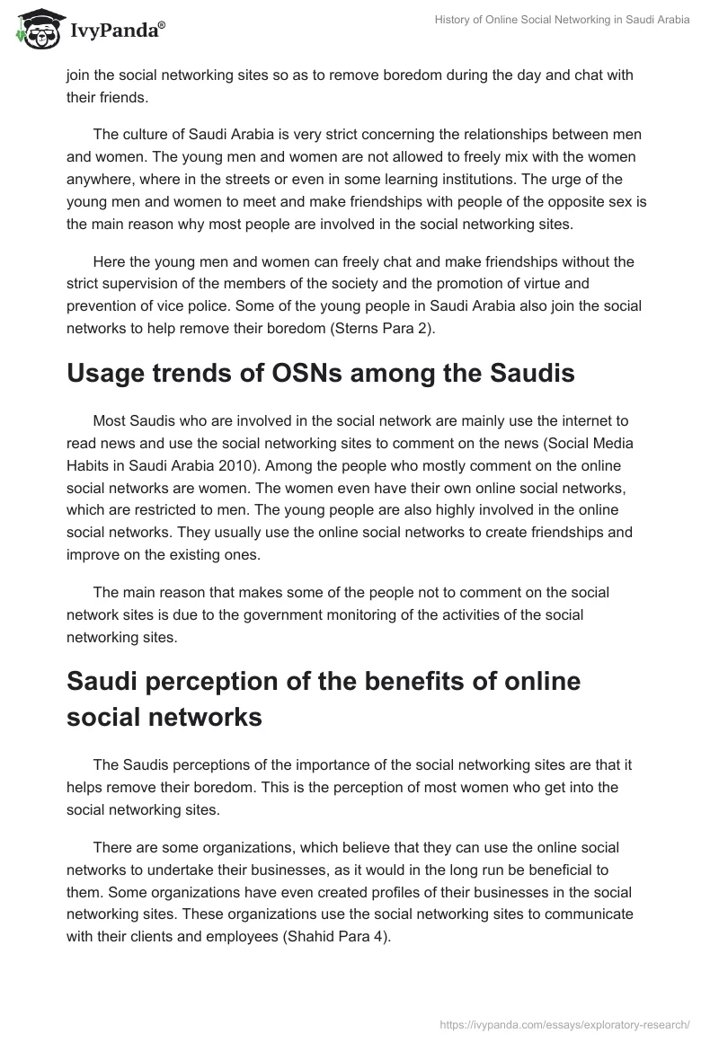 History of Online Social Networking in Saudi Arabia. Page 5