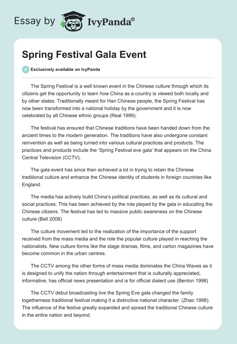Spring Festival Gala Event. Page 1