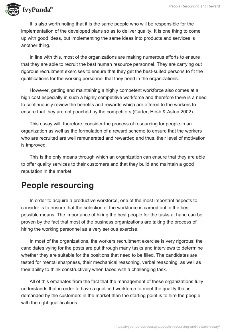 People Resourcing and Reward. Page 2