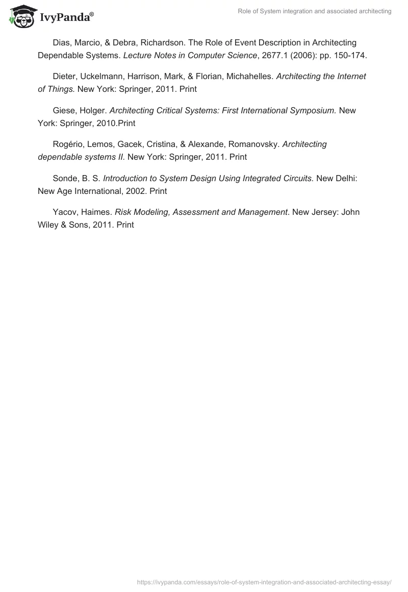 Role of System integration and associated architecting. Page 5