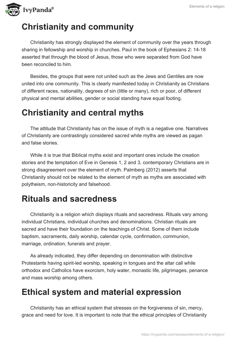 Elements of a Religion. Page 2