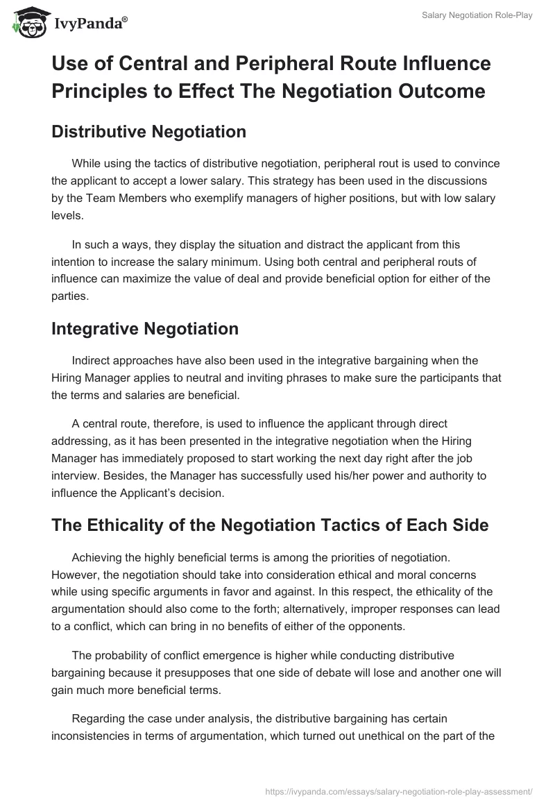 Salary Negotiation Role-Play. Page 4