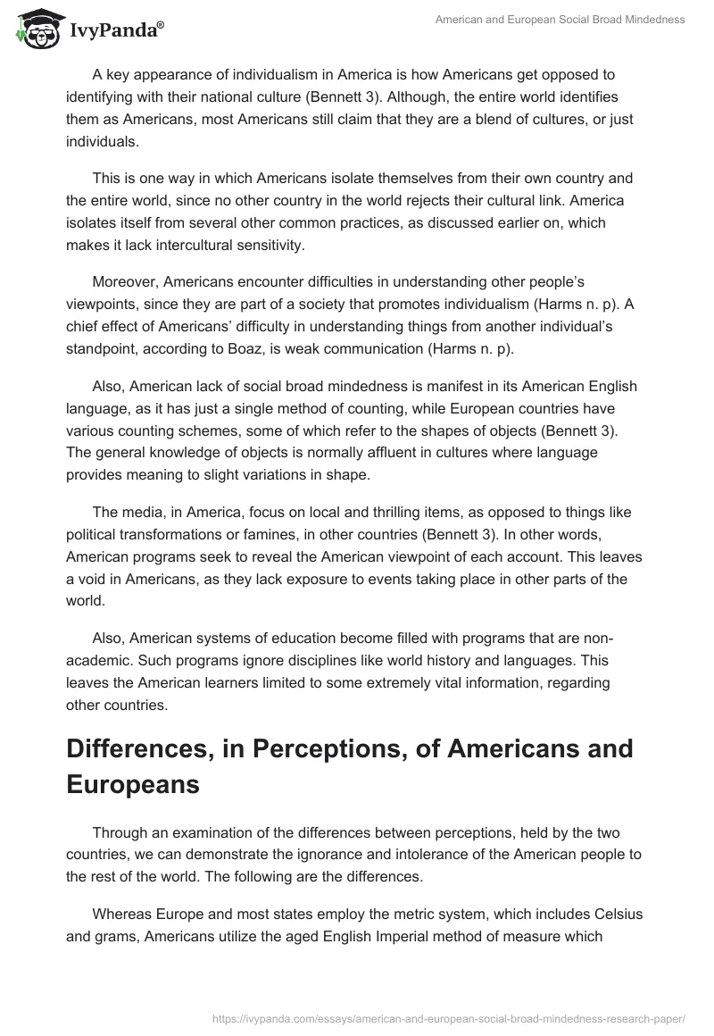 American and European Social Broad Mindedness. Page 2