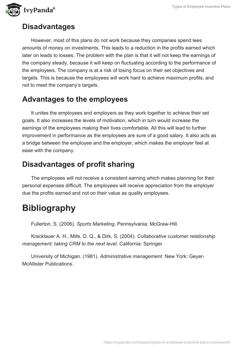Types of Employee Incentive Plans. Page 3
