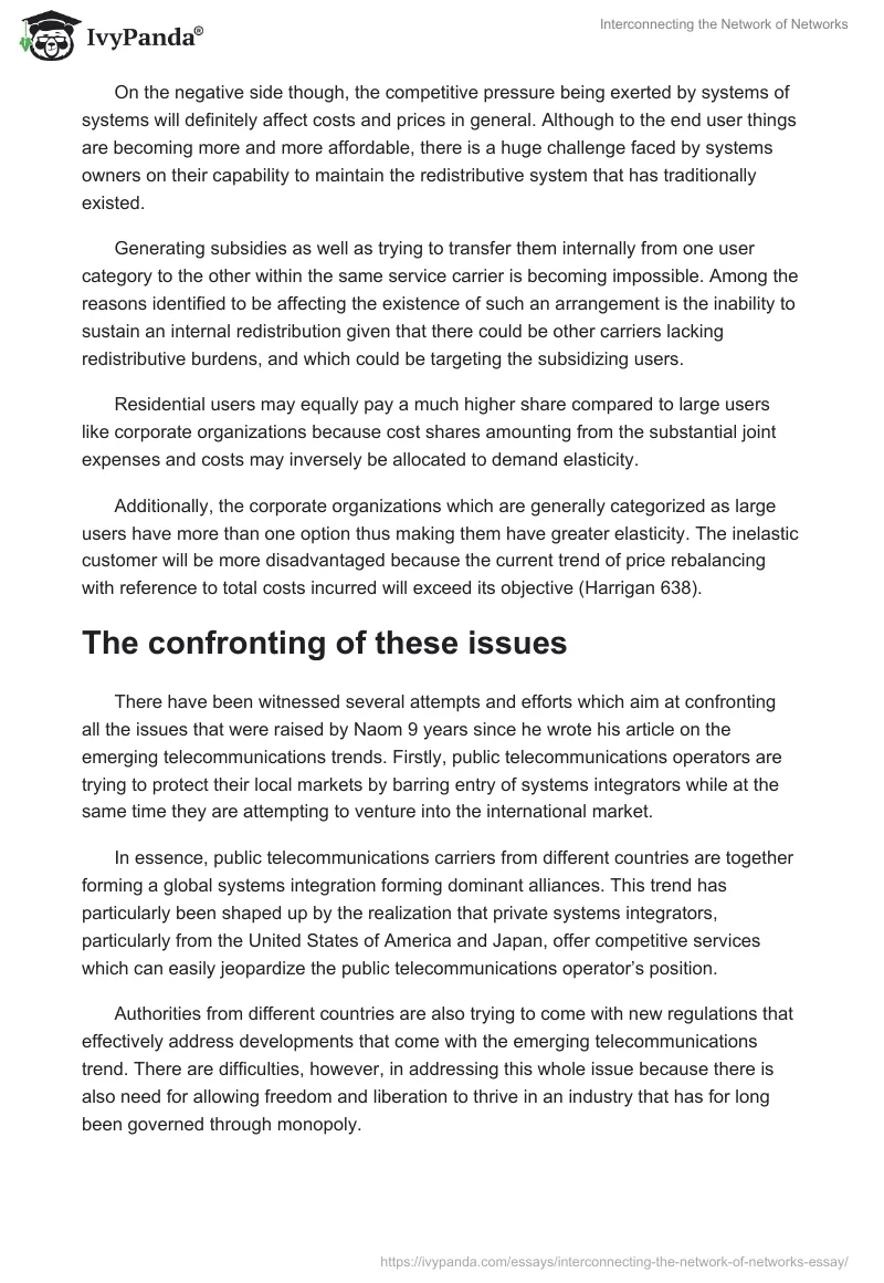 Interconnecting the Network of Networks. Page 3
