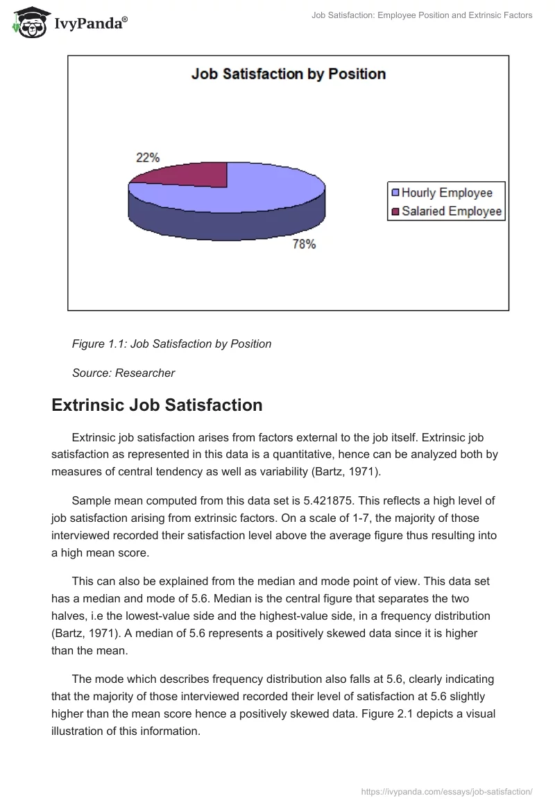 Job Satisfaction: Employee Position and Extrinsic Factors. Page 2