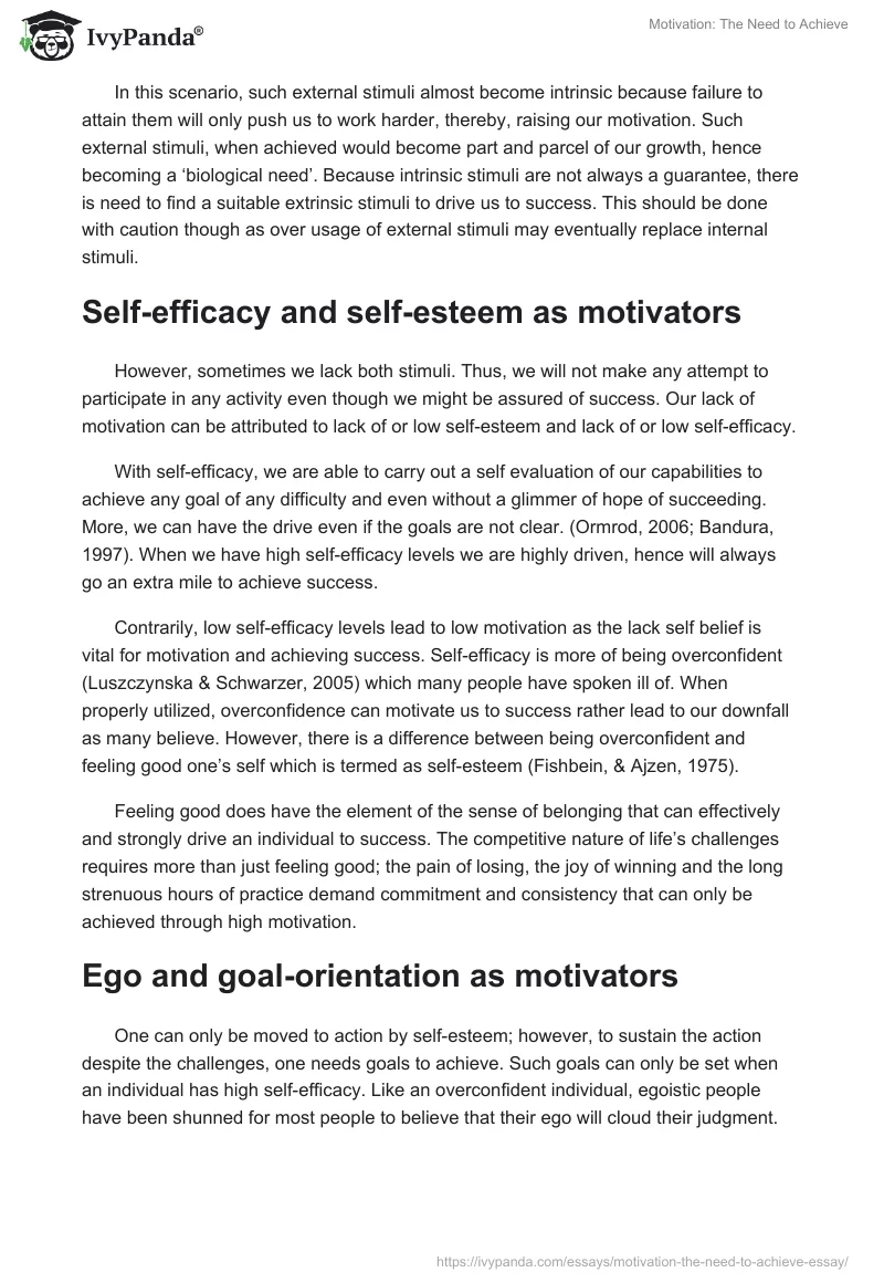 Motivation: The Need to Achieve. Page 3
