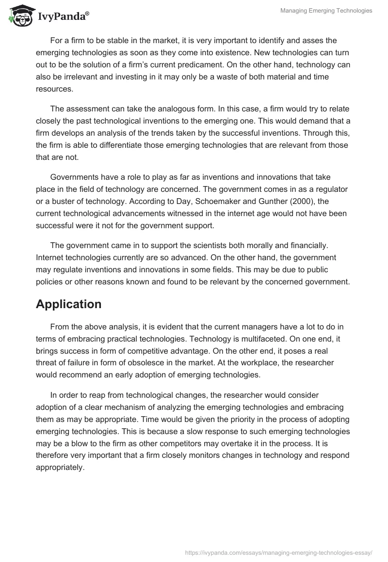 Managing Emerging Technologies. Page 2