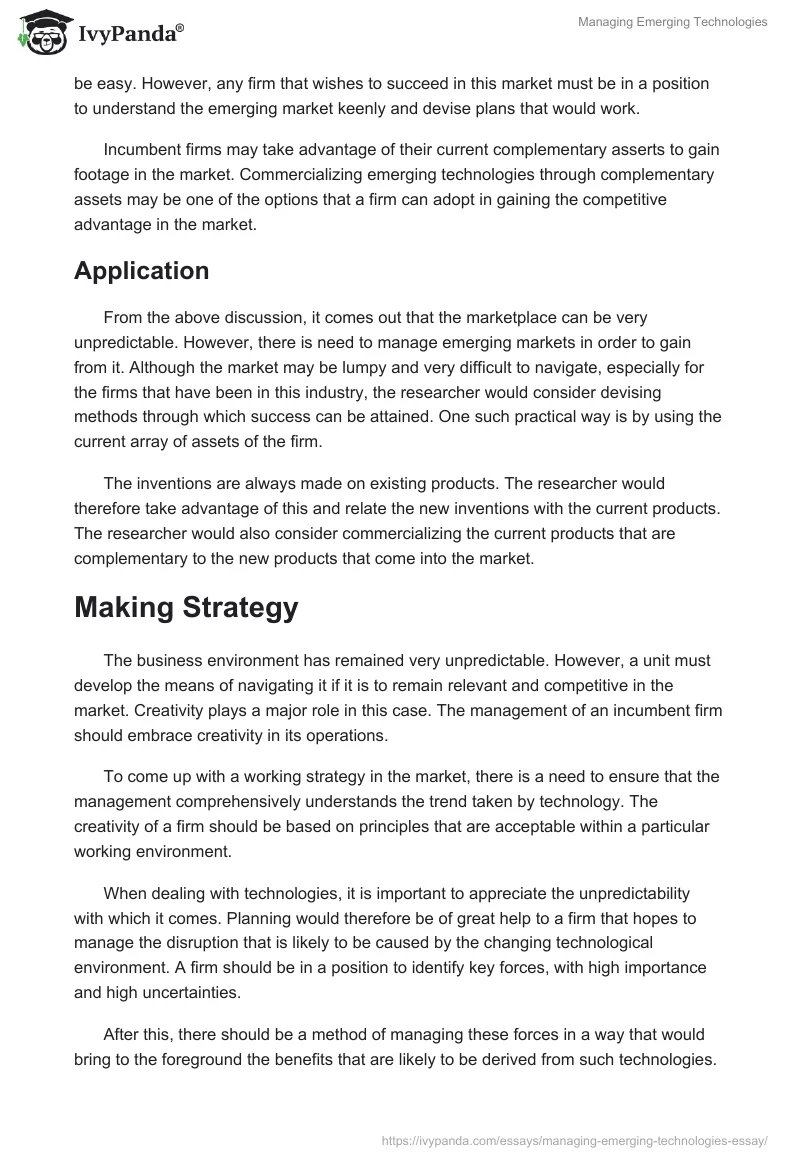 Managing Emerging Technologies. Page 4