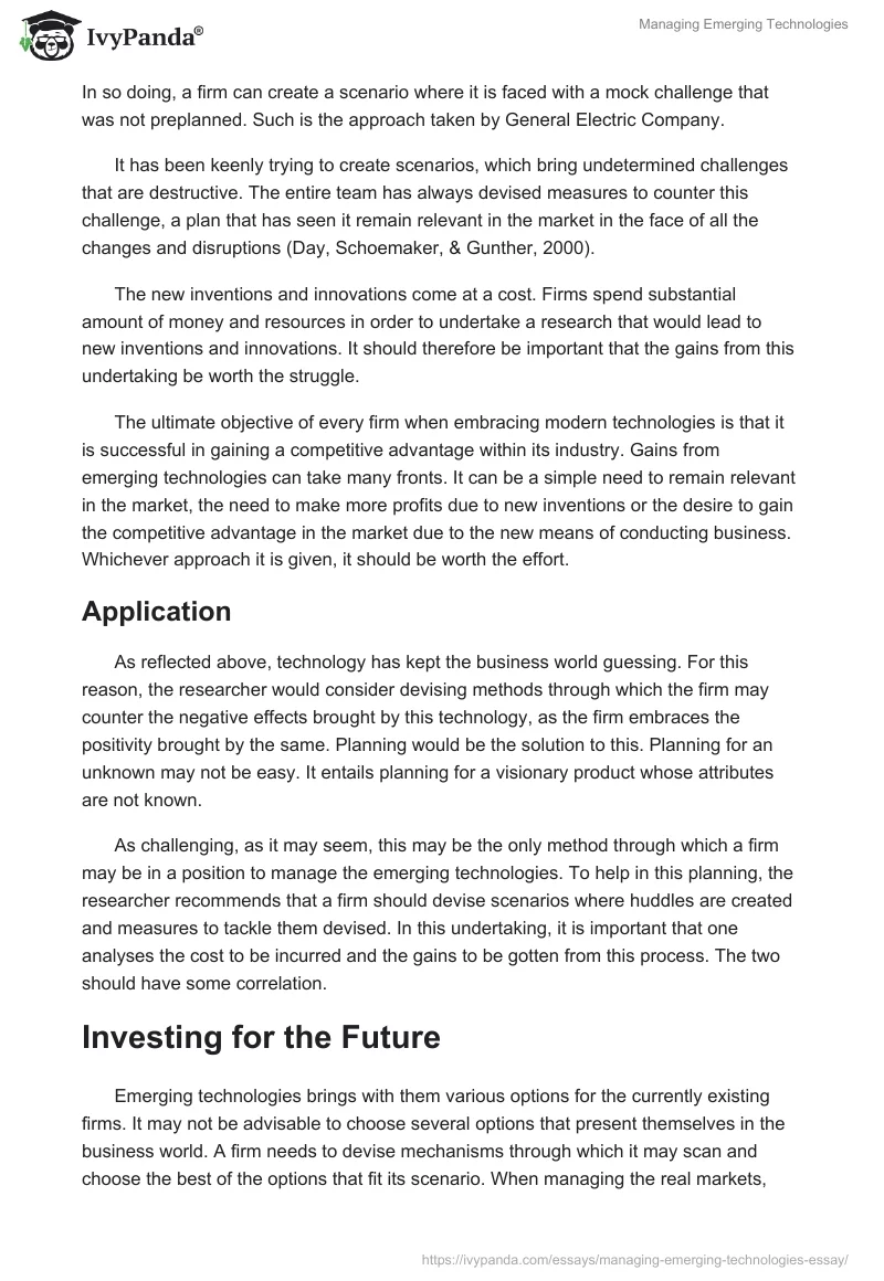 Managing Emerging Technologies. Page 5