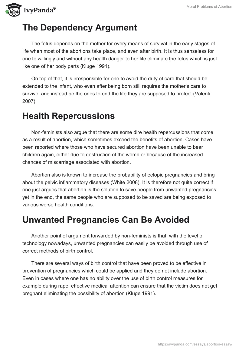 Moral Problems of Abortion. Page 2