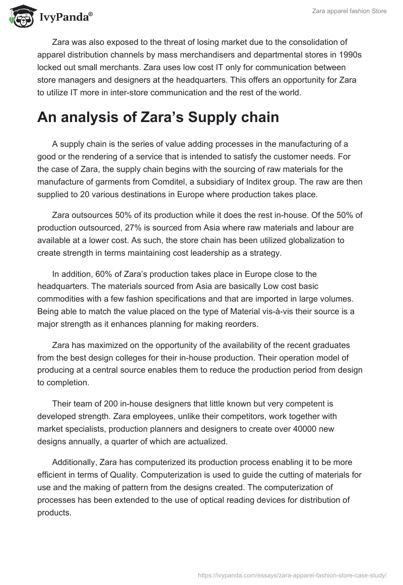 Zara apparel fashion Store. Page 5