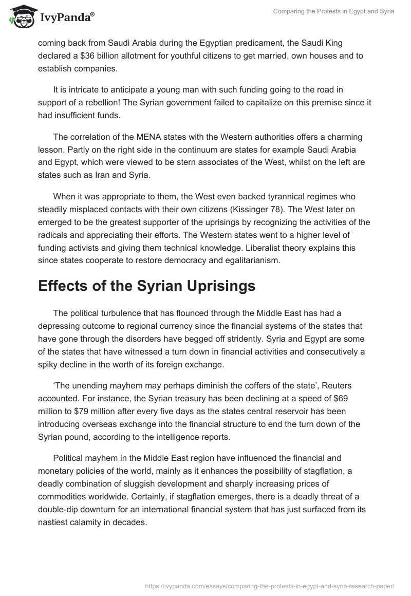 Comparing the Protests in Egypt and Syria. Page 5