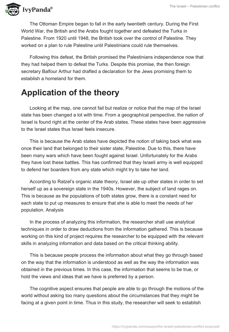 The Israeli – Palestinian Conflict. Page 5