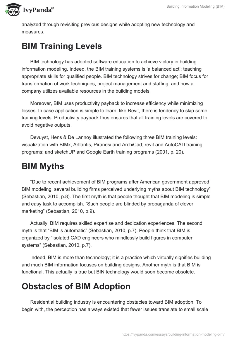 Building Information Modeling (BIM). Page 5