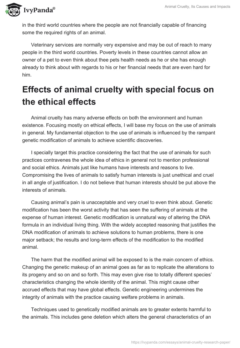 animal cruelty research paper pdf