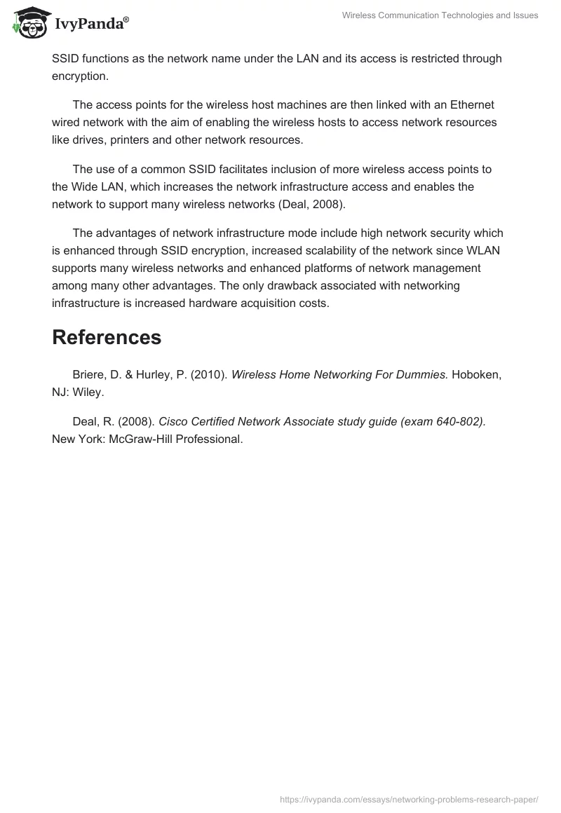 Wireless Communication Technologies and Issues. Page 3