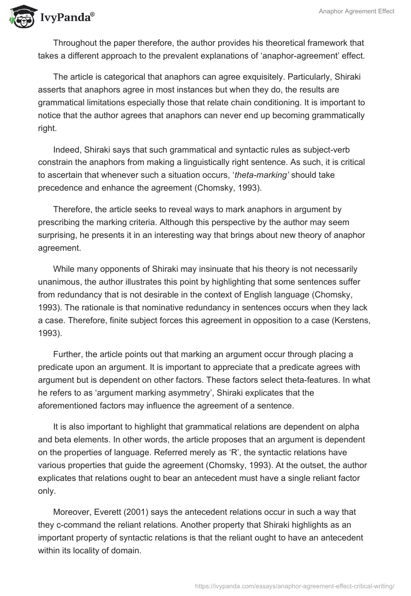 Anaphor Agreement Effect. Page 2