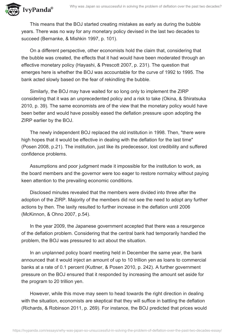 Why was Japan so unsuccessful in solving the problem of deflation over the past two decades?. Page 4