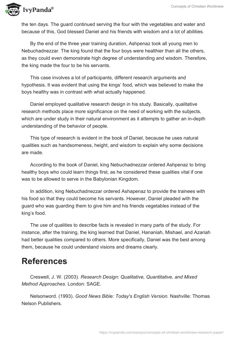 Concepts of Christian Worldview. Page 4