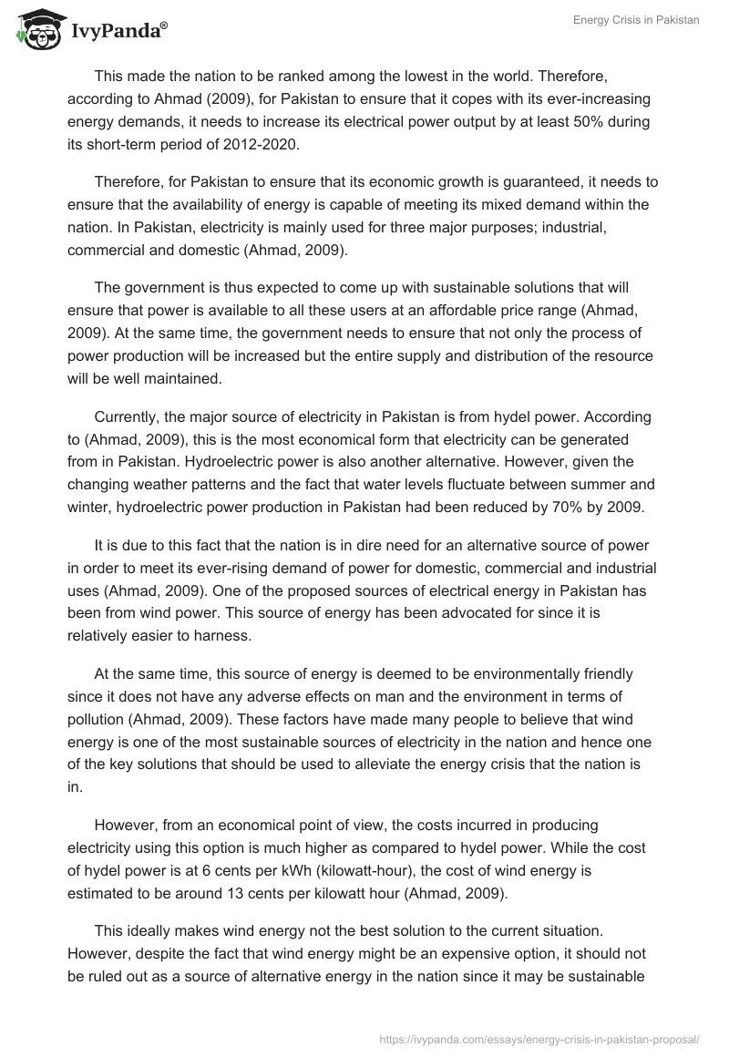 Energy Crisis in Pakistan. Page 4