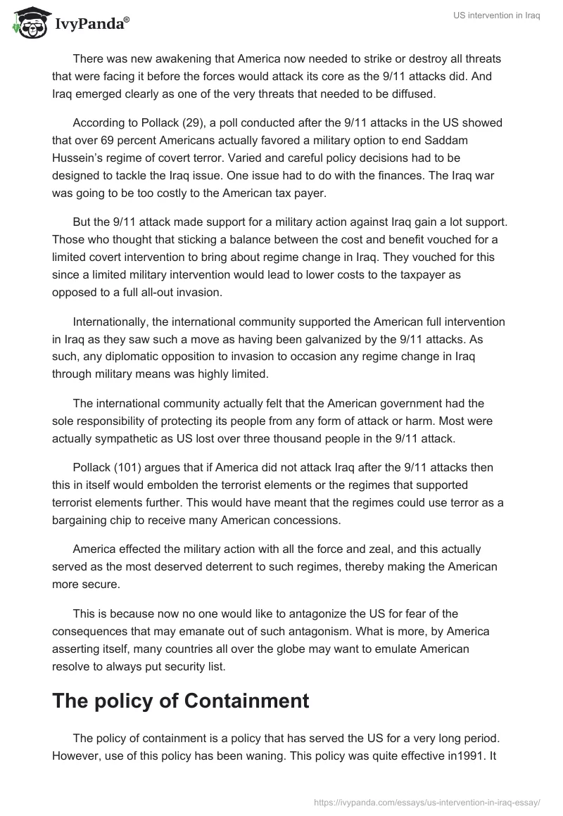 US intervention in Iraq. Page 4
