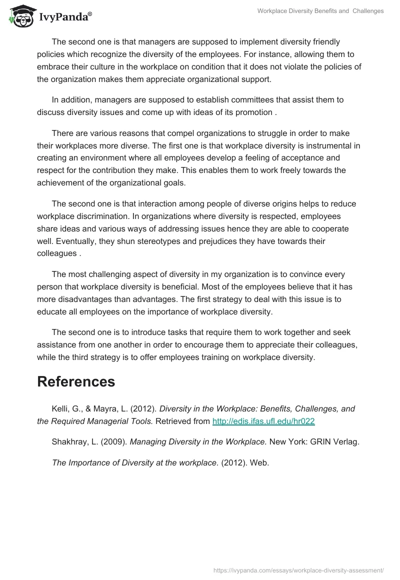 Workplace Diversity Benefits and  Challenges. Page 2